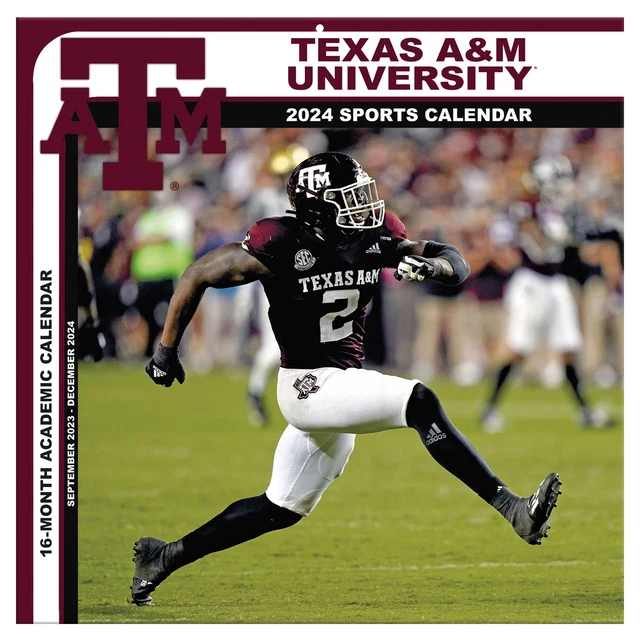 TEXAS A&M AGGIES 2024 12'' x 12'' Team Wall Calendar 19.99 PicClick