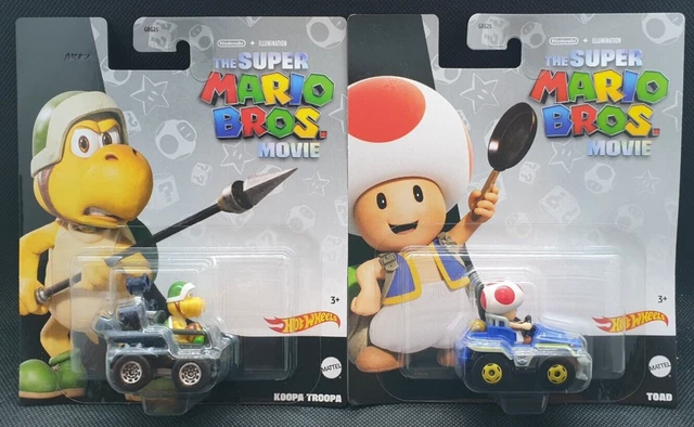 HOT WHEELS THE Super Mario Bros Movie Koopa Troopa Toad Mario