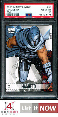 2013 Upper Deck Marvel Now! Foil #58 Magneto Pop 3 Psa 10 N3441387-175
