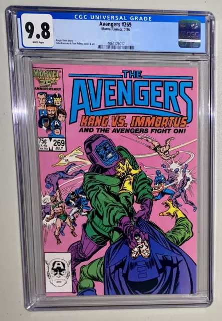 Avengers 269 cgc 9.8 Marvel 1986 Kang vs Immortus Council of Kangs WHITE pgs