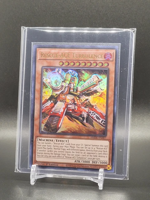 Rescue-ACE Turbulence 1st Edition Ultra Rare AMDE-EN007 Yu-Gi-Oh!