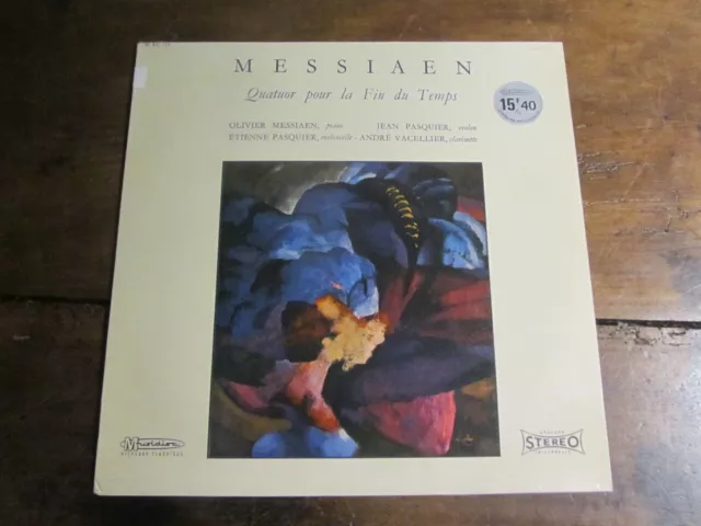 LP vinyl 33t. Olivier Messiaen – Quatuor Pour La Fin Du Temps