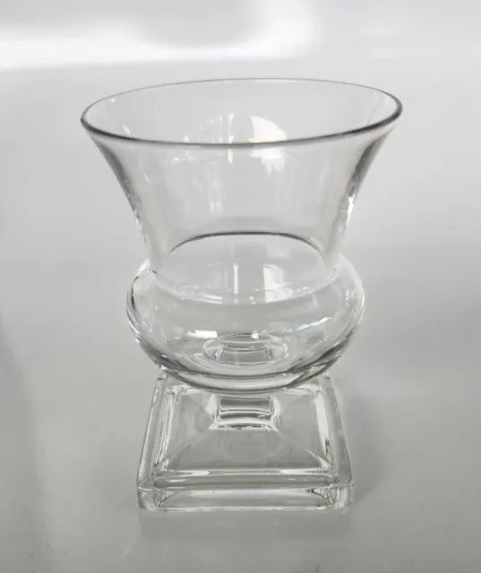 Duncan & Miller Glass 3 ½” Clear Glass Grecian Urn Vase Toothpick Holder mint
