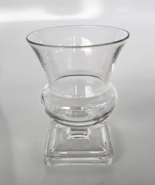 Duncan & Miller Glass 3 ½” Clear Glass Grecian Urn Vase Toothpick Holder mint