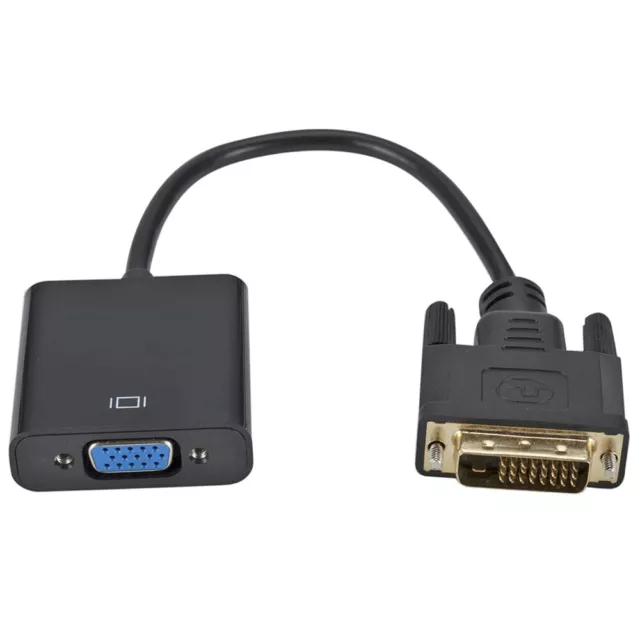 1080p DVI-D 24+1 Pin Male to VGA 15Pin Female Active Cable Adapter Converter