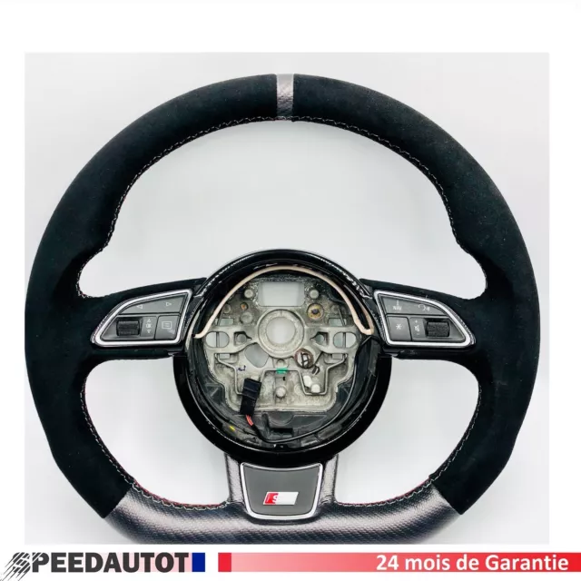 Aplati S-LINE Volant Audi A1 A6 A7 4g0 W Couverture en cuir de volant,  pièces d'auto reconditionnées - Boutique en ligne speedautot