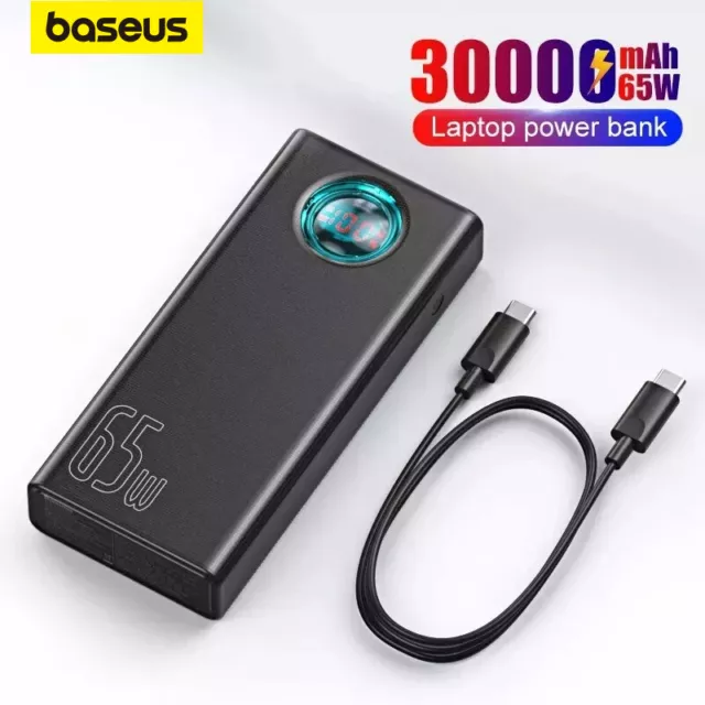 Baseus Power Bank 30000mAh /20000 PD 65W QC4.0 Schnellladung USB Externer Akku
