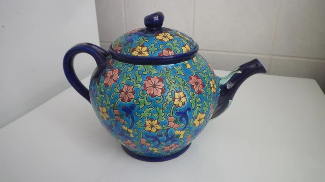 Théière Ancienne En Aluminium - Idéale Pour Camping Ou Déco Vintage