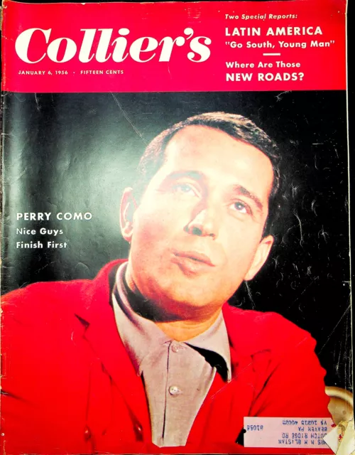 Collier's Magazine January 6 1956 Perry Como Adolf Hitler Still Alive Rumor Y