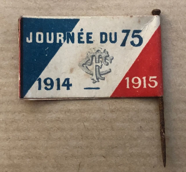 Insigne Cartonné Sur La Journée Du Poilu 31 Octobre 1 Novembre 1915