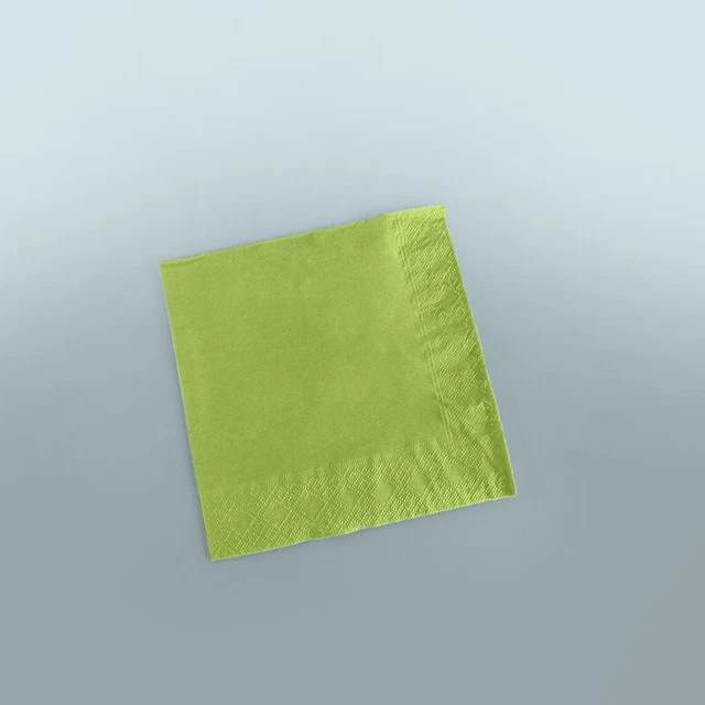 2000x Lime Zest Napkins 2ply [33x33cm] Soft Serviette Catering Tissues