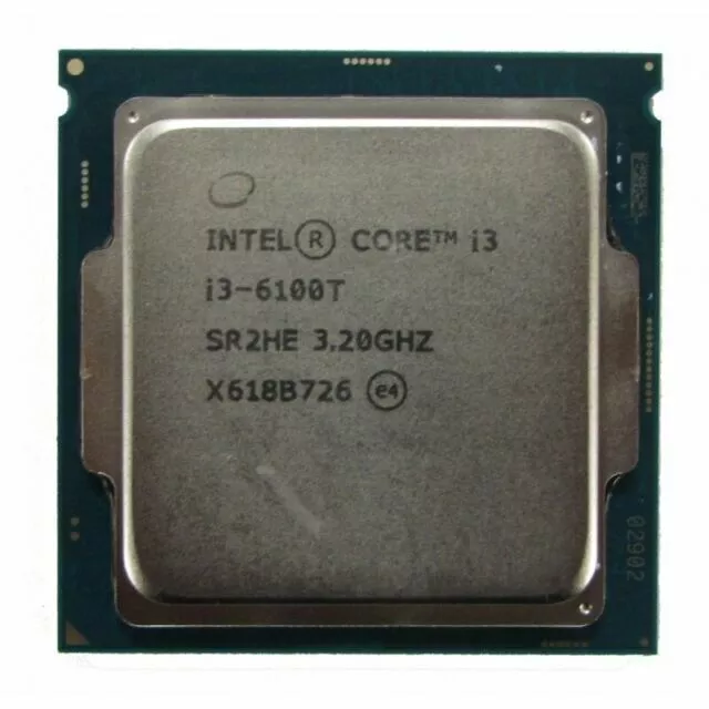 Intel Core i3-6100T Processeur (3,2 GHz, 2 Cœurs, Socket FCLGA1151) Fonctionnel