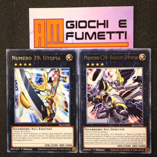 LOTTO NUMERO 39: UTOPIA E C39: RAGGIO UTOPIA in italiano YUGIOH rara yu-gi-oh! LOTTO NUMERO 39: UTOPIA E C39: RAGGIO UTOPIA in italiano YUGIOH rara yu-gi-oh!
