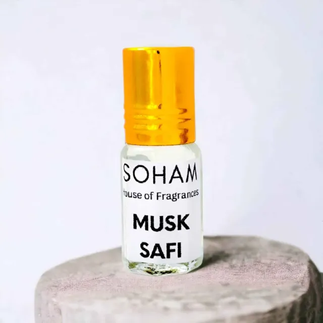 Aceite de perfume MUSK SAFI sin alcohol ámbar leñoso almizcle unisex Attar Ittar