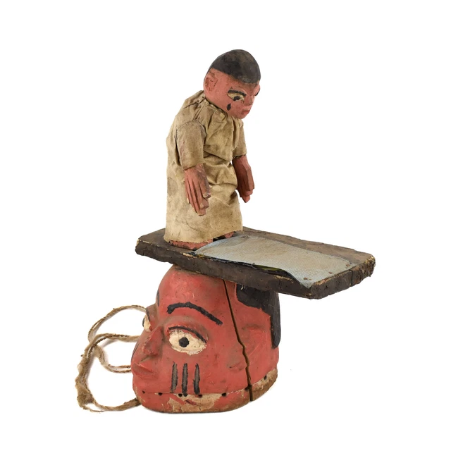 Yoruba Gelede Mask with Figure Nigeria