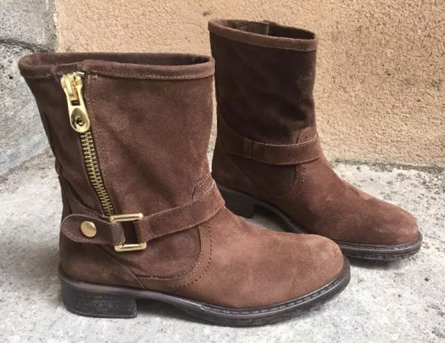 Destockage Neuf Bottines Marque Maria Jaen Cuir Marron @ T 36 @ 109€ @ N999