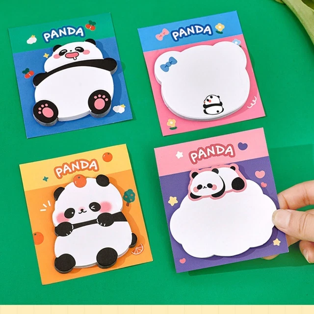 Paper Note Pad Panda Office Sticker Portable Tear Off Note Pad