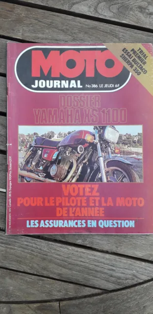 MOTO JOURNAL n° 386 Dossier YAMAHA XS 1100. Essai BULTACO SHERPA 350