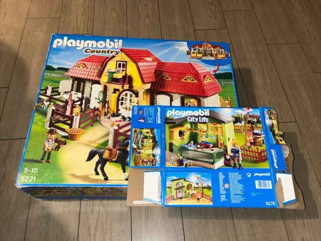 8914038 Playmobil Country 5221 - Grande Maneggio con Recinto + City Life 9276