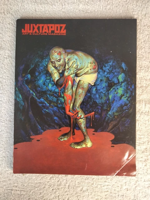 レア⭐️JUXTAPOZ 2009 OCT #105 PUSHEAD Rare JUXTAPOZ Oct. 2009 #105 LIMITED COVER ver. Pushead 15th