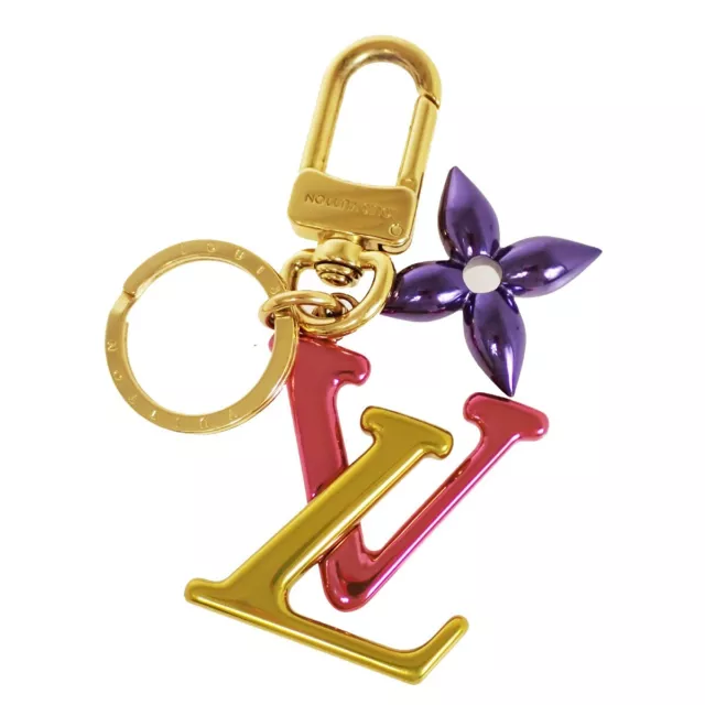 Louis Vuitton Louis Vuitton Portocre Lv New Wave 2 Key Holder M67808 Metal  Gold Pink Purple Ring Bag Auction