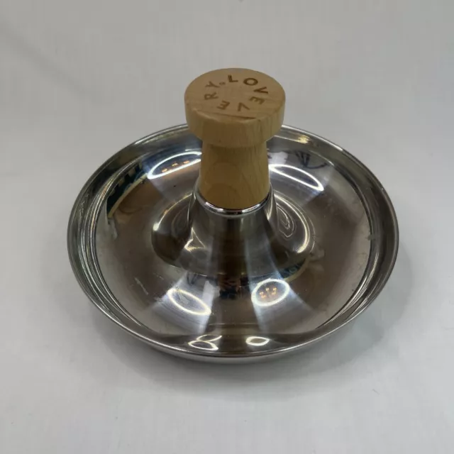 Lovevery Tip & Turn Stainless Steel Wood Game Toy Eye Coordination Spinning Top