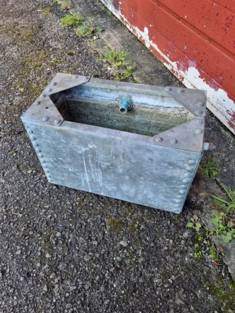 reclaimed Galvanised Studded Water Tank small