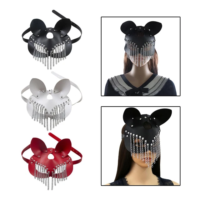 KGDUYC Bandeau Oreilles De Chat Pour Enfant - Déguisement Carnival, Cosplay, Fête - Blanc Et Rose à Paillettes