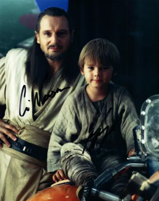 Jake Lloyd Liam Neeson Autographed Signed 8x10 Photo + COA