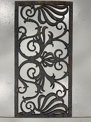 Antique original cast-iron heating grate cold air return  Large decorative