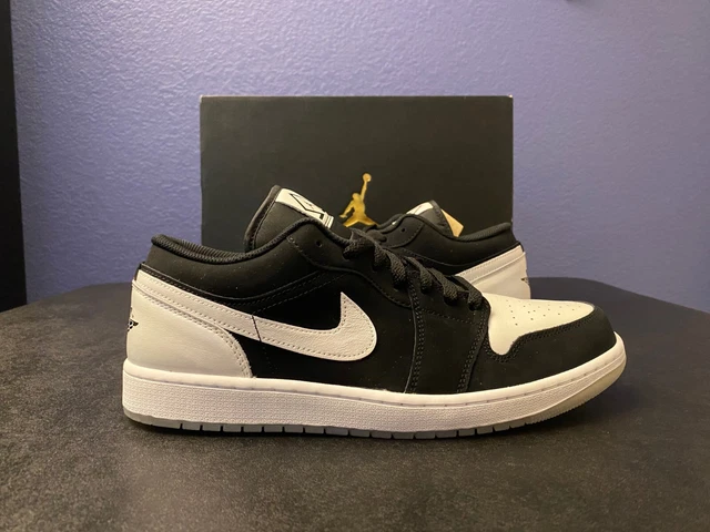 New Mens Nike Air Jordan 1 Low SE Diamond Shorts Black White DH6931 001 SIZE 12