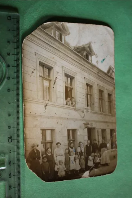 tolles altes Foto - Gebäude - Klempner Ferdinand Müller - Ort ??? 1910-20 ??