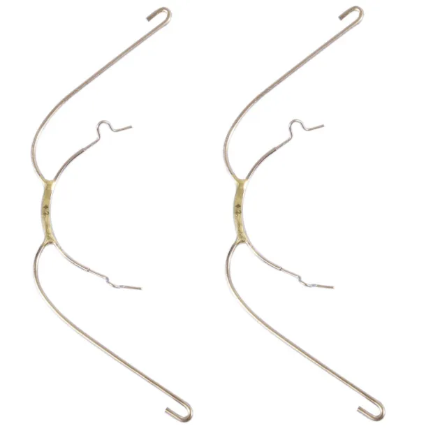 2 pcs Dental Orthodontic Extraoral Face Bow with Cuspid Hook 90mm