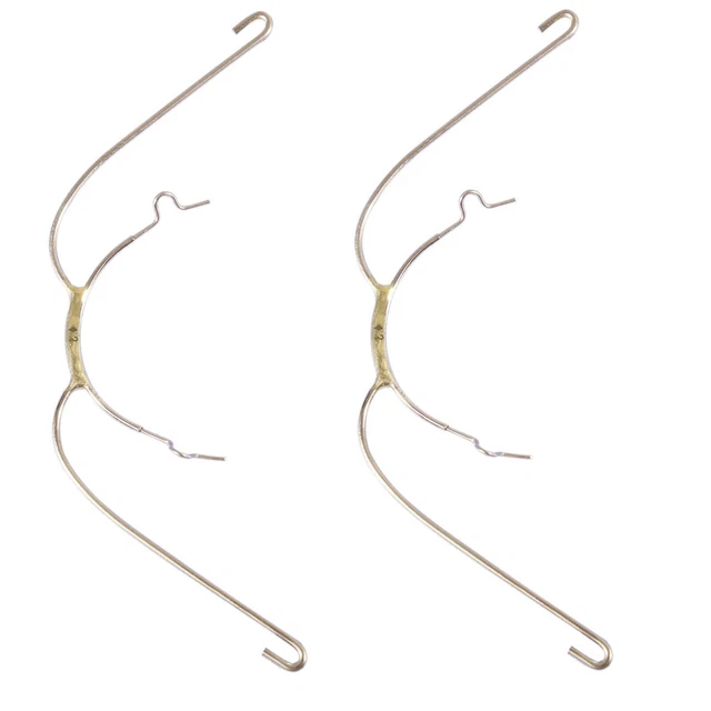 2 pcs Dental Orthodontic Extraoral Face Bow with Cuspid Hook 90mm