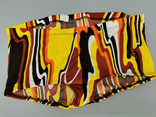 Costume da bagno originale anni 70 swim suit psych taglia 6 L M vintage retrò IMBALLO ORIGINALE uomo