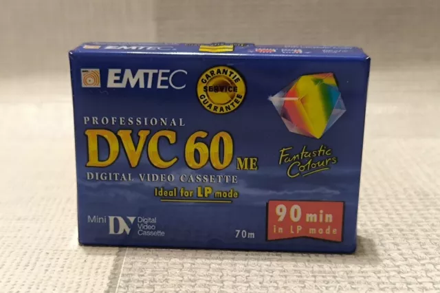 EMTEC DVC 60ME - Mini DV Video Tape/Cassette, 90min (1,5H) Recording Time