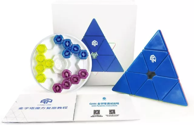 GAN Pyraminx 60 Aimants Puzzle de Pyramide Magnétique de Vitesse Cube Triangle