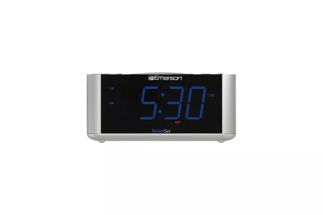 Emerson SmartSet Alarm Clock Radio, USB port for iPhone/iPad/iPod/Android