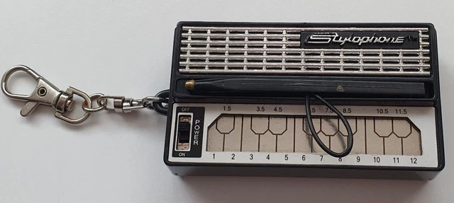 Dubreq,stylophone, black, keyring,used, battery included,good condition