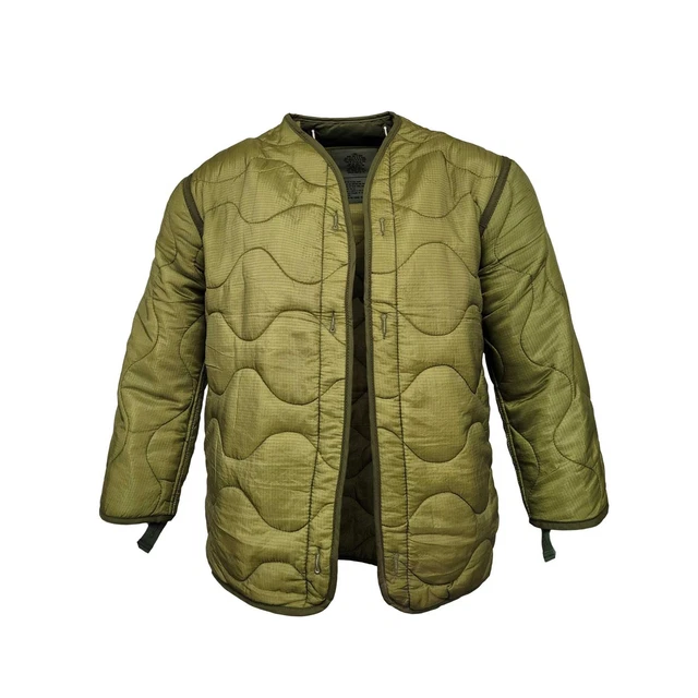 ORIGINAL US M65 Jacket Liner Army Military Vintage Insulated Olive