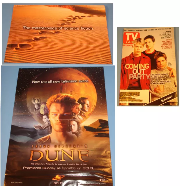 Poster for Frank Herbert's  Dune-3 part miniseries-on SciFi Channel in 2000-Af