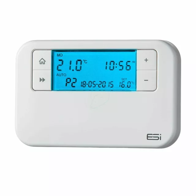 ESI ESRTP4 + Filaire Programmable Thermostat Chambre 7 Jour Chaude Plus Conforme