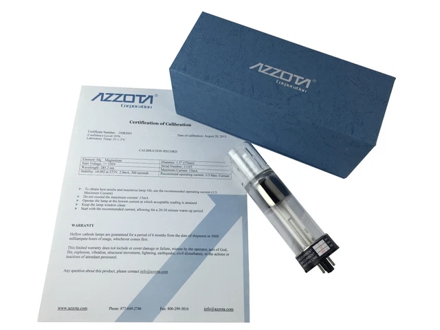 Azzota® 1.5" Hollow Cathode Lamp Calcium (Ca)