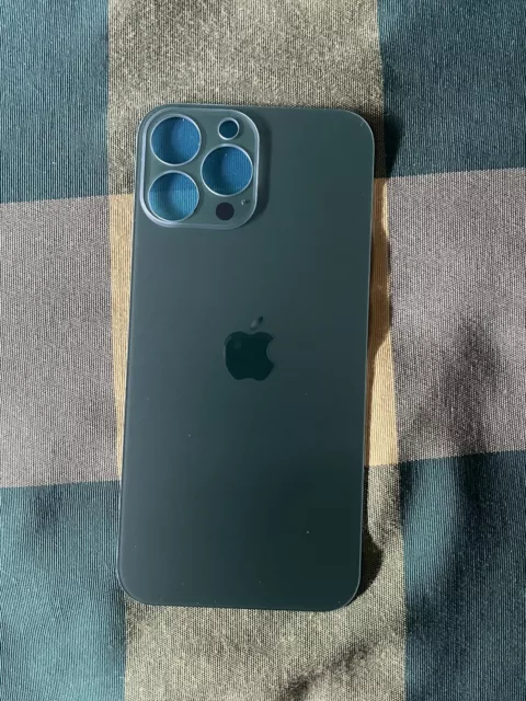 Vitre arrière iPhone 13 Pro Noir (Grand trou) Sans Logo