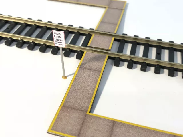 Foot Crossing Pedestrian Level Crossing Oo Gauge 1:76 Model Railway - Lx051-Oo