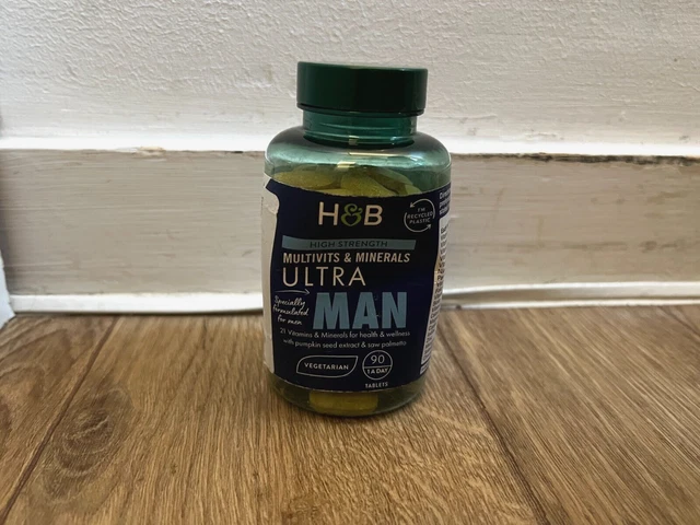 HOLLAND & BARRETT ULTRA MAN Multivitamin & Mineral Tablets 90 Tablets