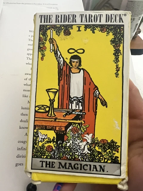 VTG 1971 THE Rider Tarot Deck Magician WAITE 78 Cards + Instructions ...