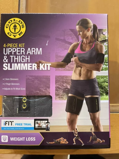 GOLDS GYM UPPER Arm Thigh Slimmer Kit 4 Pc Adjustable in Package