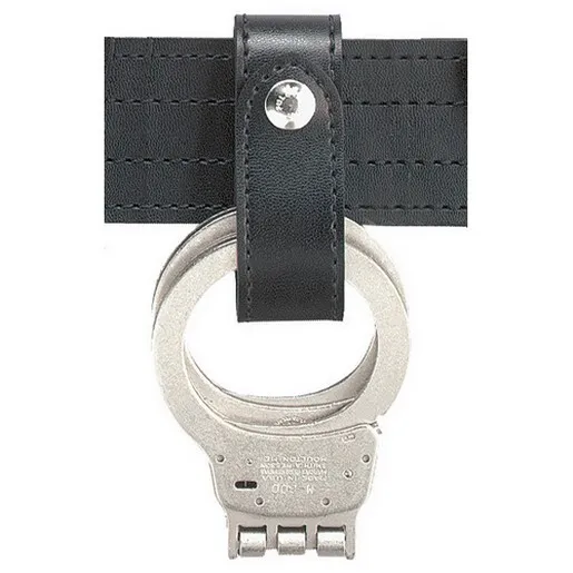 Safariland 690-2 Plain Black Handcuff Strap W/ Single Chrome Nickel Snap