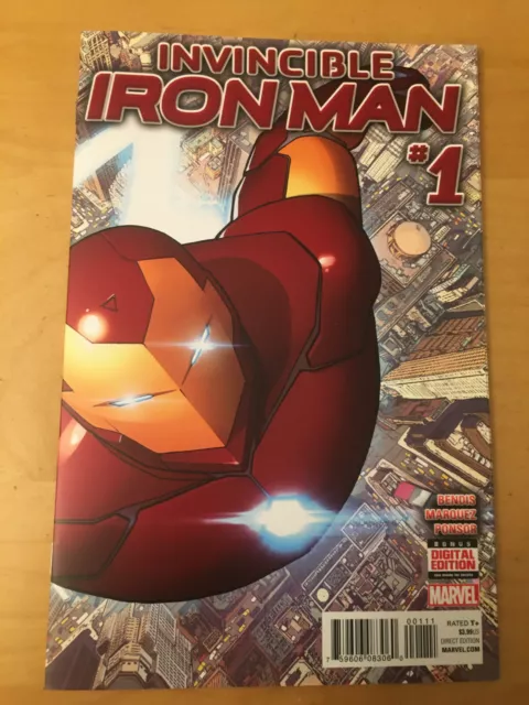 Invincible Iron Man 1, Nm (9.4 - 9.6) 1St Print, Cgc Worthy